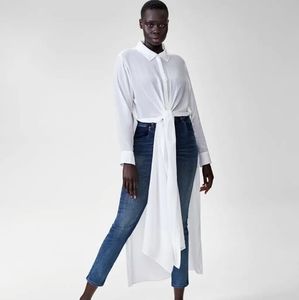 Universal Standard Nailah Button Down Tunic Beach cover up